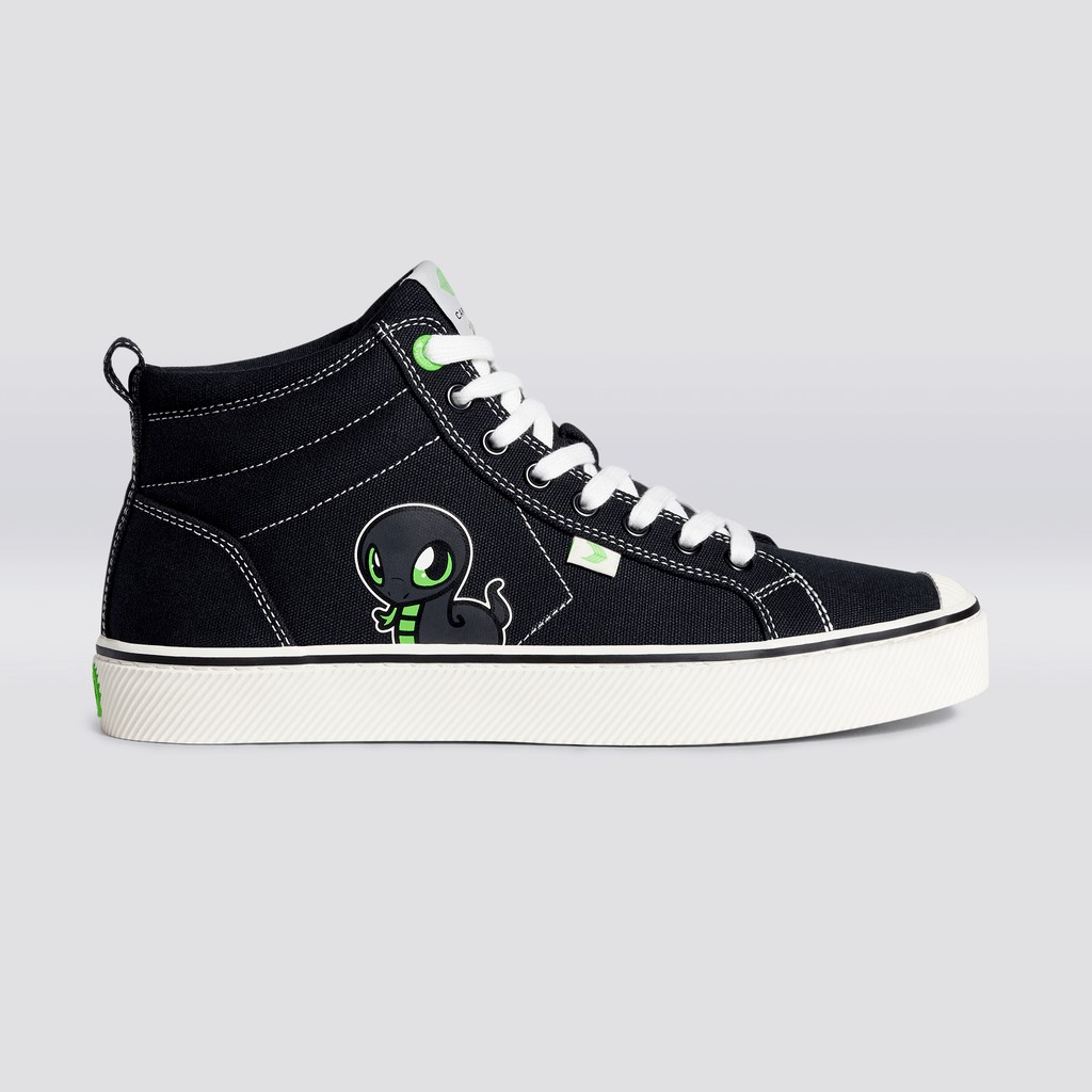 OCA HIGH Cariuma High Top Tela Vegan Noir Femme | LPC-7821983